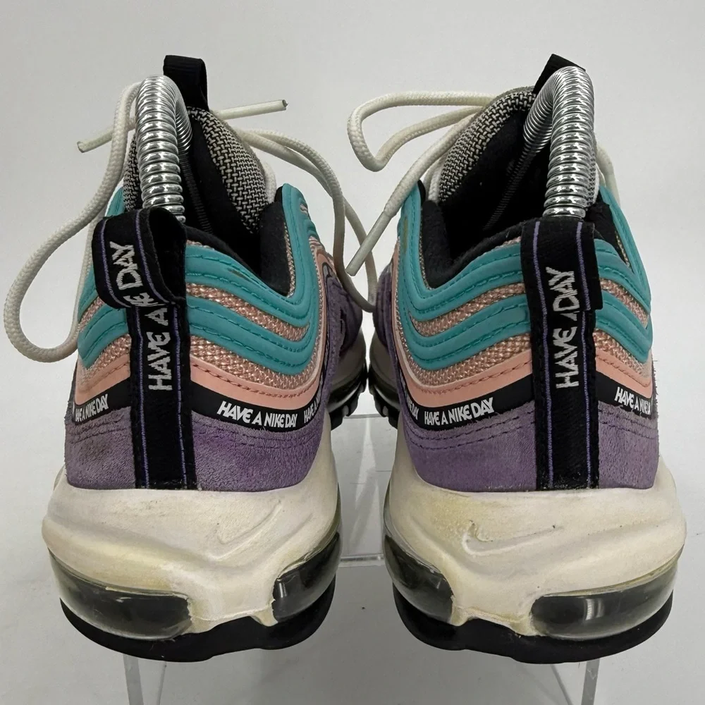 Nike Air Max 97‎ SE 923288-500 “Have A Nike Day” Purple Blue Youth Size 6Y